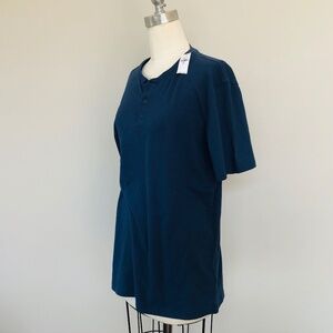 NEW Prussian Blue Medium Tall Short Sleeve Old Navy Top